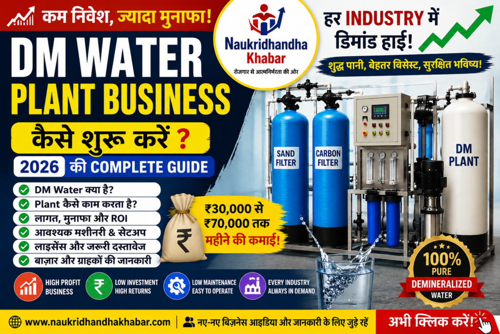 DM Water Plant Business कैसे शुरू करें? | Cost, Setup & Profit Guide 2026