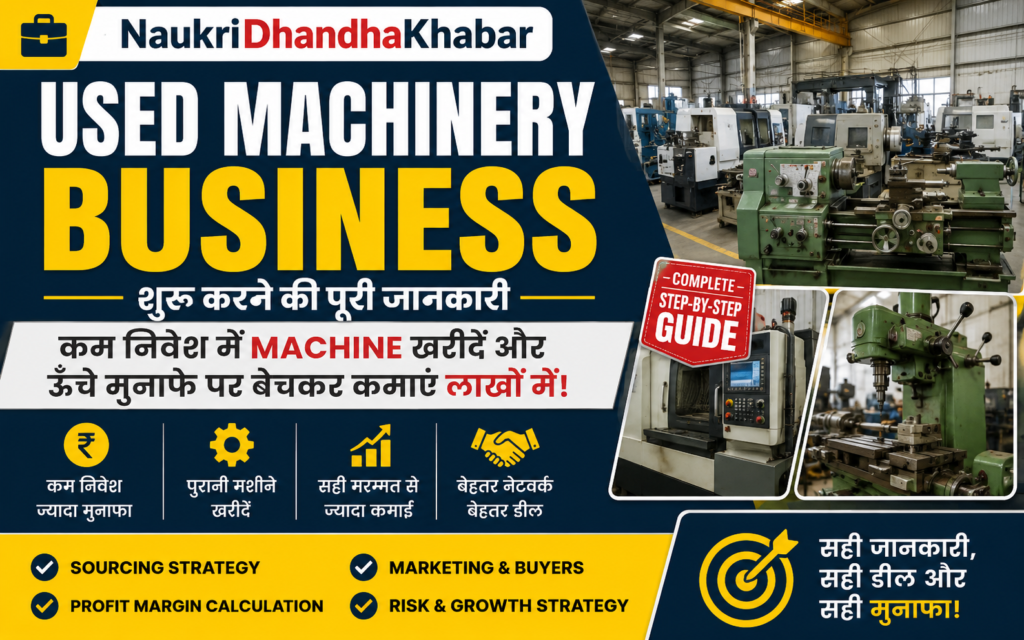 Used Machinery Business: Powerful Guide to Start Profitable Machine Reselling in India