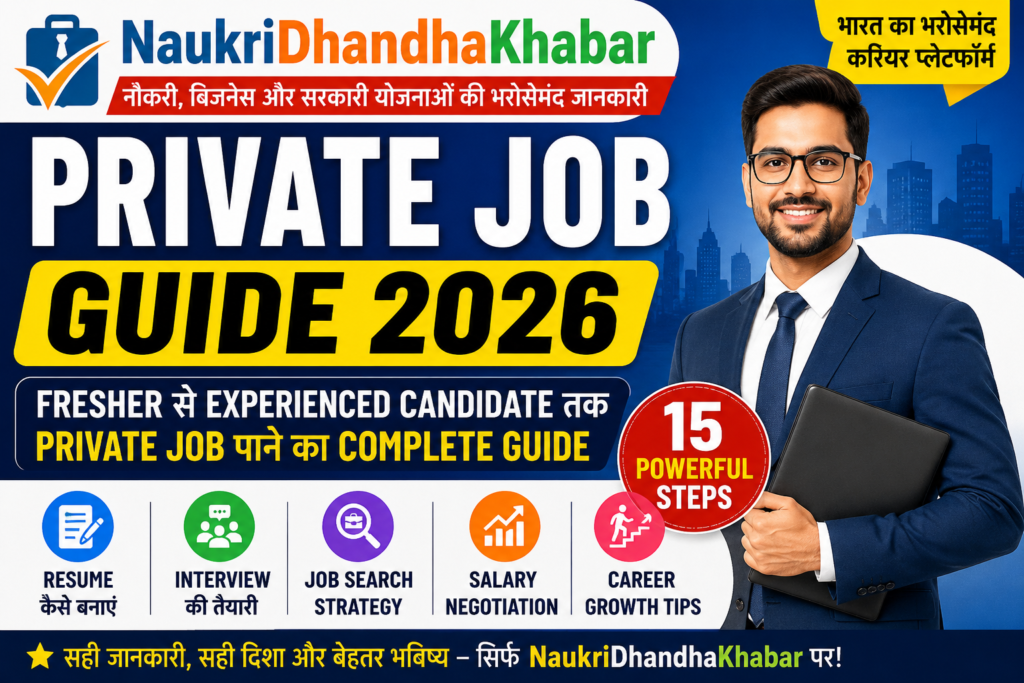 Private Job Guide 2026: 15 Powerful Steps