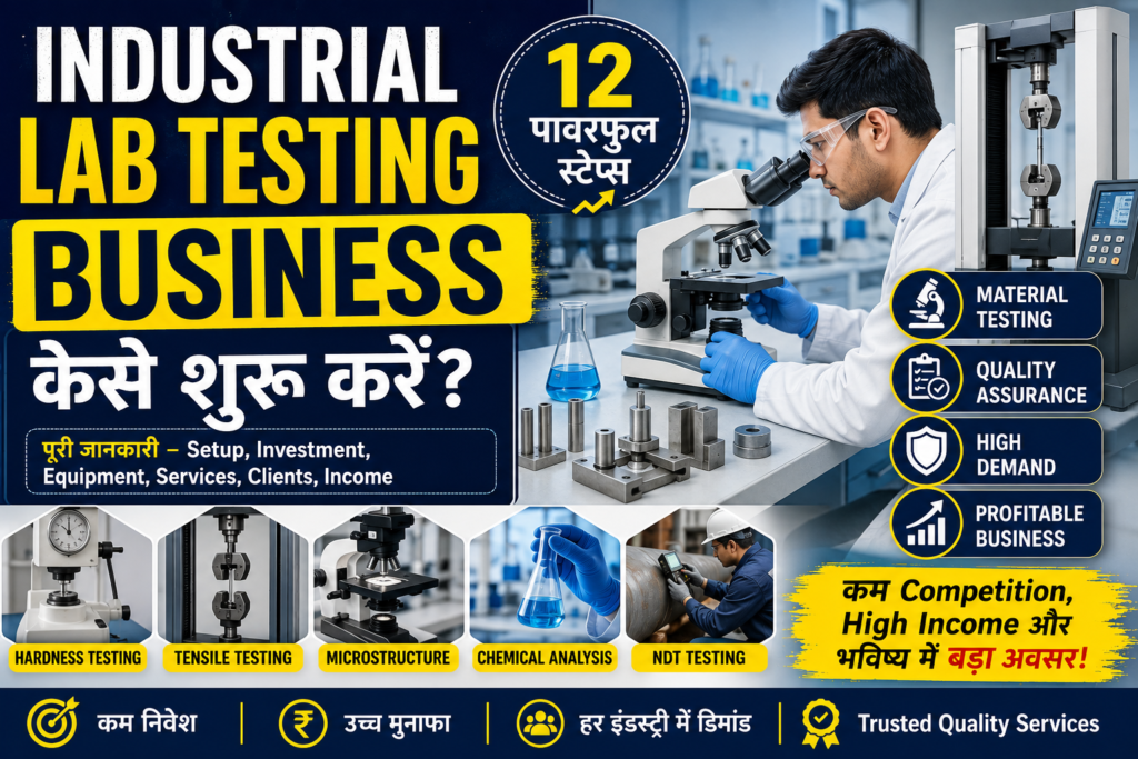 Industrial Lab Testing Business: 12 Powerful Steps जो आपको Success या Failure से बचा सकते हैं